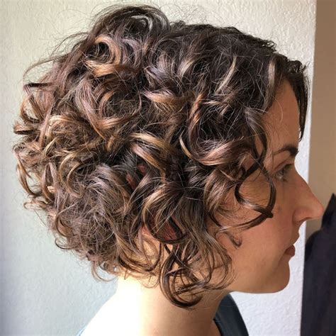 pictures of short hairstyles for curly hair|short curly hair with highlights.